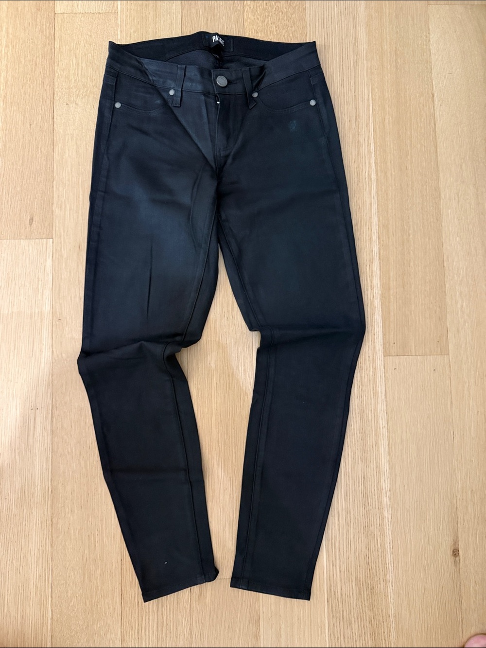 Black Women’s Verdugo Ankle Coated Skinny Jeans